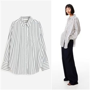 White/Black Striped Shirt (S)